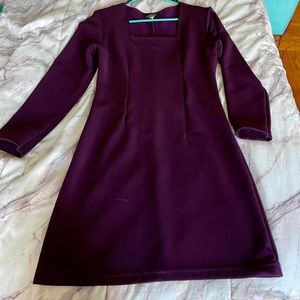 Deep purple vintage bodycon dress